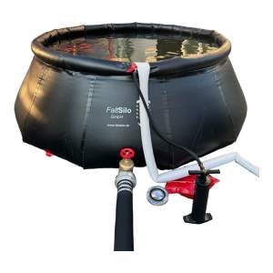 Preview: Offener Flüssigkeits-Auffangbehälter Faltsilo 5000l Entleerungsarmatur Storz A